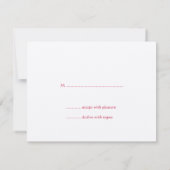 Cartes de réponse pour mariage avec double bonheur (Dos)