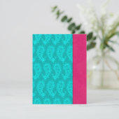 Cartes de réponse pour mariage indien Paons Paisle (Debout devant)