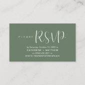 Cartes de Réponse pour Mariage Moderne Relance RSV (Devant)