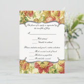 Cartes de réponse pour mariage printanier (Debout devant)