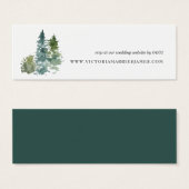 Cartes de réponse pour site web de mariage minimal (Devant & derrière)