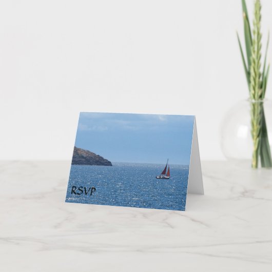 Cartes de réponse pour voilier (Devant)