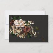 Cartes de réponse Rembrandt Floral Mariage RSVP (Dos)