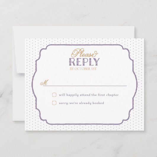 Cartes de réponse Romance de conte de fées (Devant)