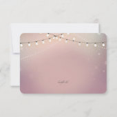 Cartes de réponse Romantic Strung Lights (Dos)