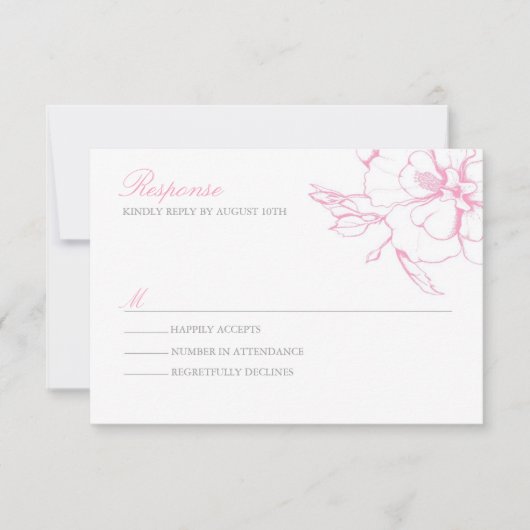 Cartes de réponse romantique des Roses (Devant)