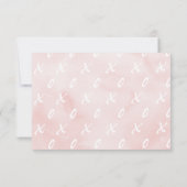 Cartes de réponse RSVP à thème de la Saint-Valenti (Dos)