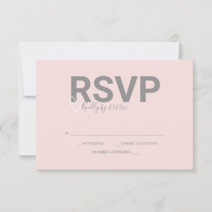 Cartes de réponse RSVP aquarelle sur le thème de l