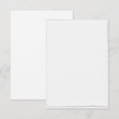 Cartes de réponse RSVP avec modèle de bordure faux (Devant / Derrière)