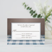 Cartes de réponse RSVP Brown (Debout devant)