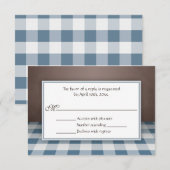 Cartes de réponse RSVP Brown (Devant / Derrière)