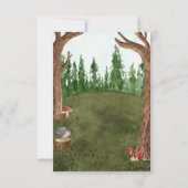Cartes de réponse RSVP Dans la forêt (Dos)