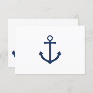 Cartes de réponse RSVP de mariage d'Ancres de la m