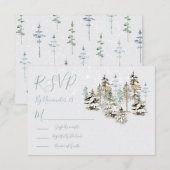 Cartes de réponse RSVP de mariage parfait pour la  (Devant / Derrière)