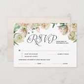 Cartes de réponse RSVP élégantes classiques (Devant / Derrière)