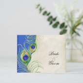 Cartes de réponse RSVP en Damas noires (Debout devant)