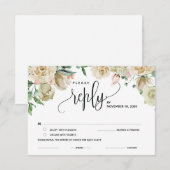 Cartes de réponse, RSVP, Enclosure Cards (Devant / Derrière)