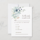 Cartes de réponse RSVP faire-part de mariage (Devant)