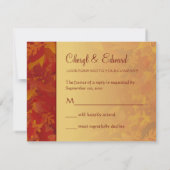 Cartes de réponse RSVP - Invitations de mariage d' (Dos)