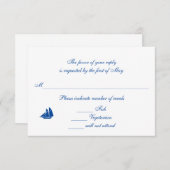 Cartes de réponse/RSVP "On the Sea" (Devant / Derrière)