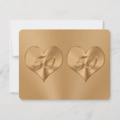 Cartes de réponse RSVP pour 50e anniversaire de ma (Devant)