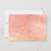 Cartes de réponse RSVP pour Bar et Bat Mitzvah ave (Dos)