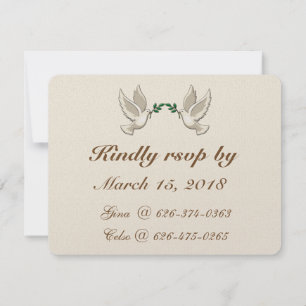 Cartes de réponse RSVP pour les 50 ans de mariage