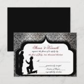 Cartes de réponse RSVP pour mariage/cérémonie gay (Devant / Derrière)