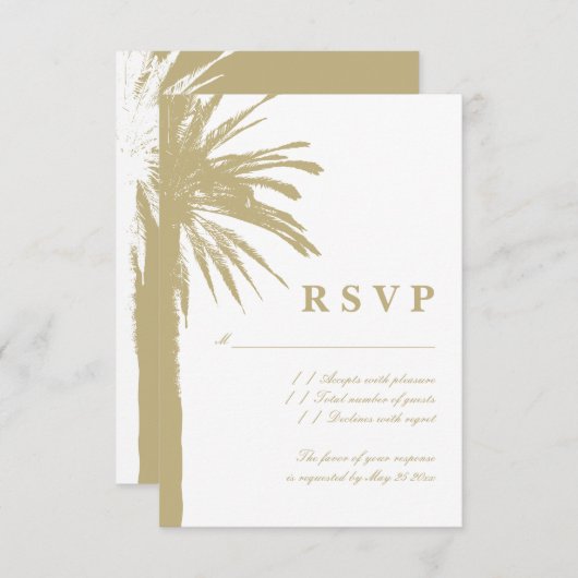 Cartes de réponse RSVP pour mariage exceptionnel s (Devant / Derrière)