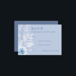 Cartes de réponse RSVP Romantic Chic Classic Flora<br><div class="desc">Taille" 5 po x 3, 5 po</div>