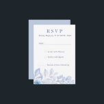Cartes de réponse RSVP Romantic Chic Classic Flora<br><div class="desc">Taille : 3, 5 po x 5 po</div>