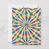 Cartes de réponse RSVP Tie Dye Psychedéliques (Dos)