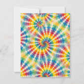 Cartes de réponse RSVP Tie Dye Psychedéliques (Dos)