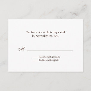 Cartes de réponse texte Brown toutes les occasions