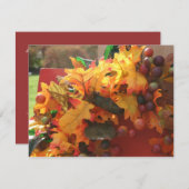 Cartes de réponse Thanksgiving (Devant / Derrière)