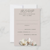 Cartes de réponse Verticale du Mariage Magnolia Su (Devant)