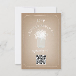 Cartes de respiration pour bébé Code Mason Jar QR