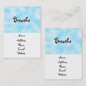 cartes de Respirer-affaires (Devant / Derrière)