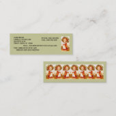 CARTES DE RESTAURATION DE CAFÉ DE FEMME DE (Devant / Derrière)