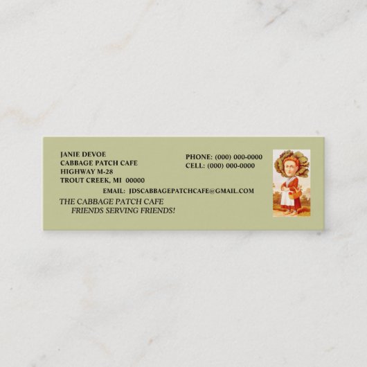 CARTES DE RESTAURATION DE CAFÉ DE FEMME DE (Devant)