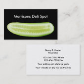 Cartes de restauration d'épicerie (Devant / Derrière)