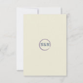 Cartes de retour du livre RSVP de mariage de bibli (Dos)