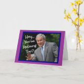 Cartes de retraite amusantes - humour Bush'isme (Fleur jaune)