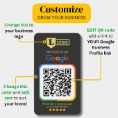 Cartes de révision Google avec code QR Charbon