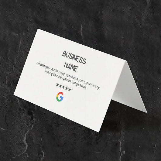 Cartes de révision Google minimales