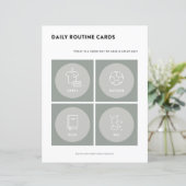 Cartes de routine quotidienne pour enfants Calendr (Debout devant)
