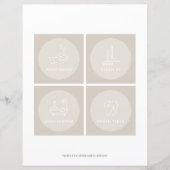 Cartes de routine quotidienne pour enfants Tableau (Devant)