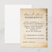 Cartes de RSVP supplémentaires pour le brunch du d (Devant / Derrière)