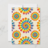Cartes de RSVP Tie-Dye Psychedelique (Dos)