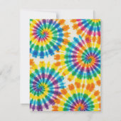 Cartes de RSVP Tie-Dye Psychedelique (Dos)
